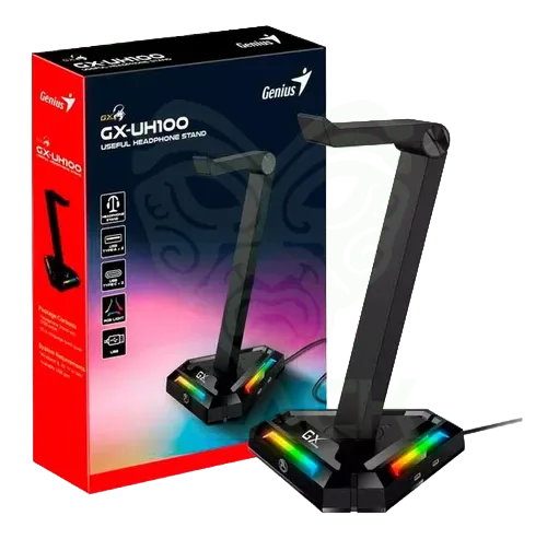 BASE AURICULARES GENIUS GX-UH100 USB-C RGB
