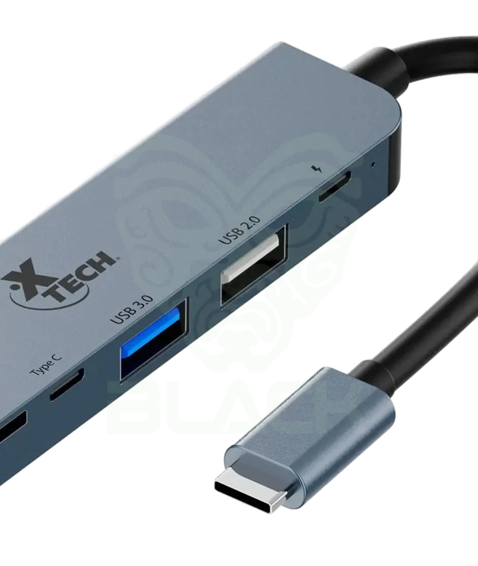 ADAPTADOR XTECH, MULTIPUERTO, 7 EN 1 , USB C
