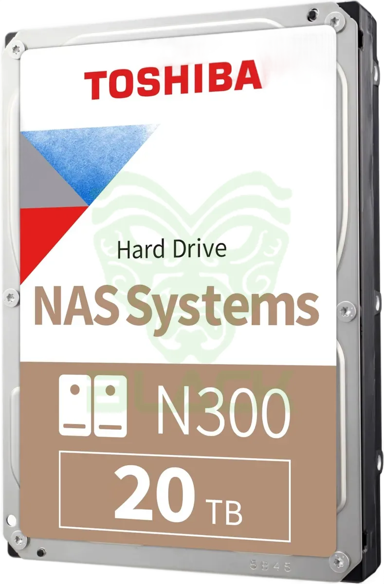 DISCO DURO INTERNO TOSHIBA 20TB N300 PRO NAS SATA III 3,5" 7200RPM HDWG82AXZSTB