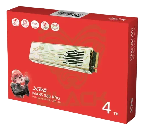 DISCO SOLIDO SSD M.2 ADATA 4TB XPG MARS 980 PRO AIR 14000MB/S NVME PCIE GEN5 X4 HEATSINK COOLER