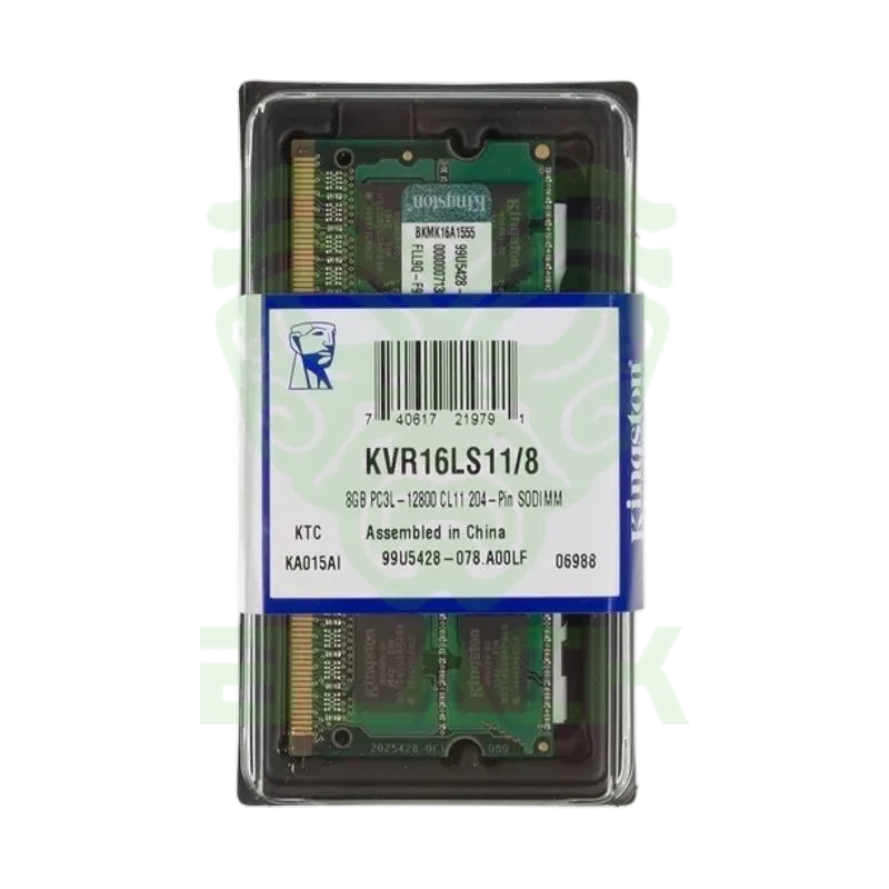 MEMORIA RAM KINGSTON 8GB 1600MHZ DDR3L SODIMM