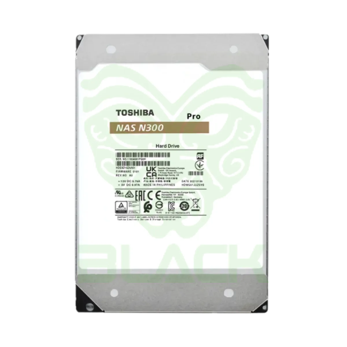 DISCO DURO INTERNO TOSHIBA 22TB N300 PRO NAS SATA III 3,5" 7200RPM HDWG82CXZSTB