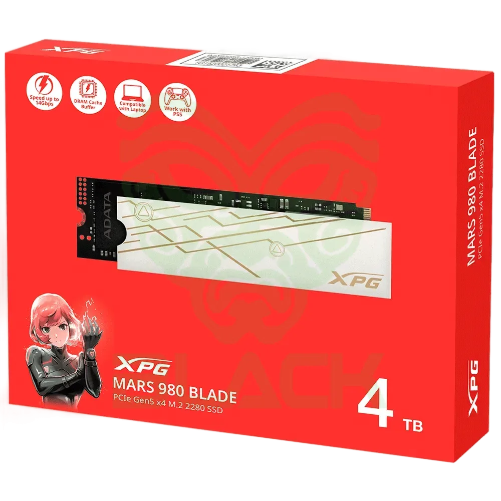 DISCO SOLIDO SSD M.2 ADATA 4TB XPG MARS 980 BLADE 14000MB/S NVME PCIE GEN5 X4