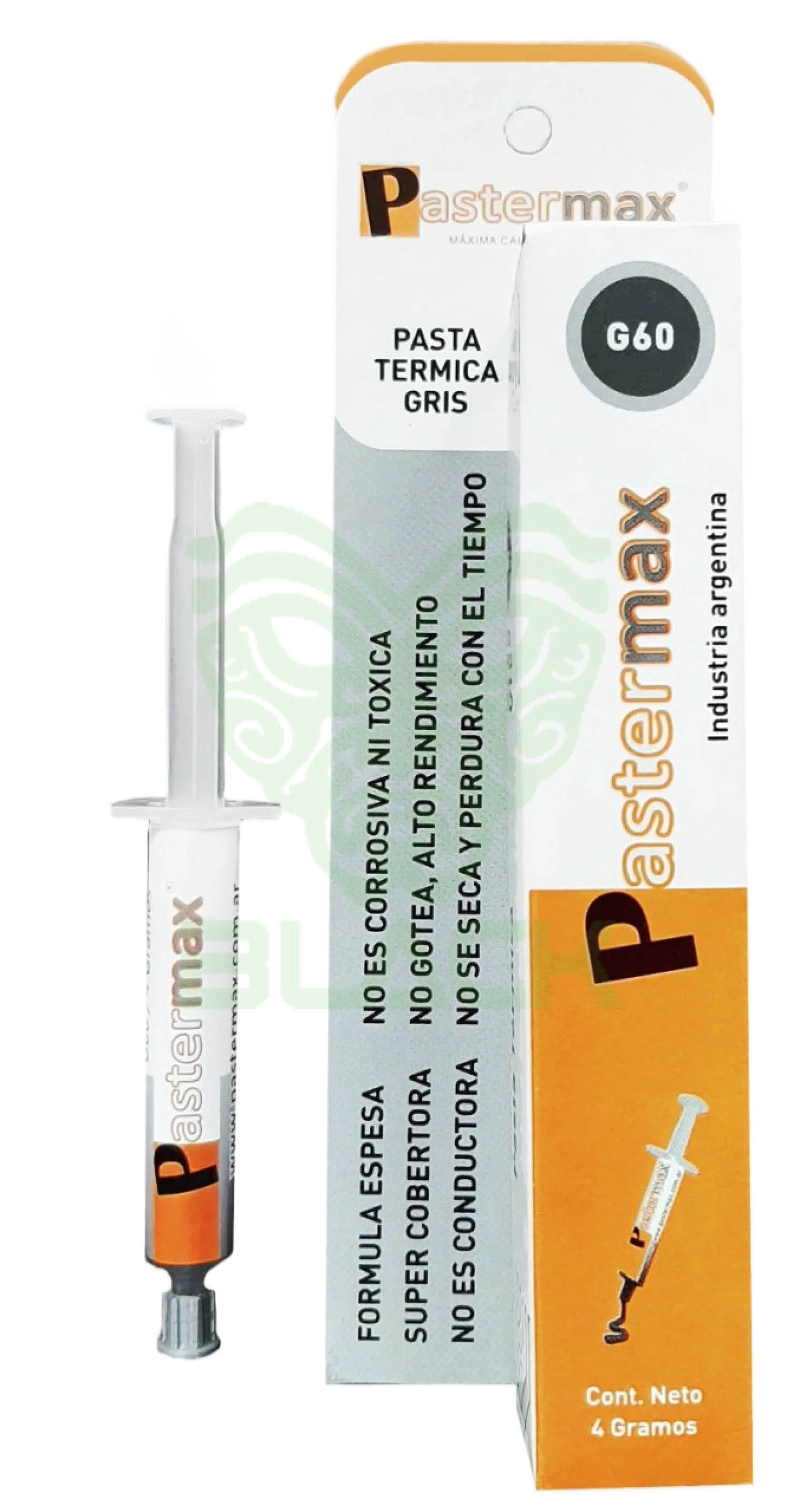 PASTA TERMICA PASTERMAX PARA CPU G60 (GRIS) CARBONO