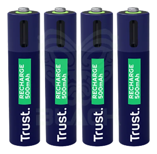 PILAS AAA RECARGABLES USB-C TRUST X4