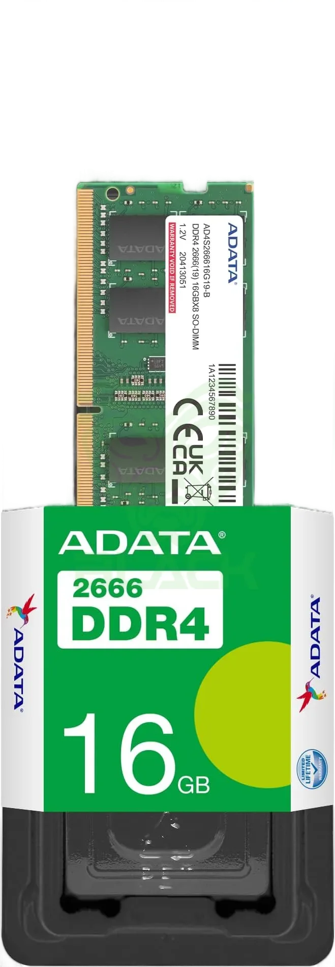 MEMORIA RAM ADATA 16GB DDR4 3200MHZ SO-DIMM- AD4S320016G22-SGN