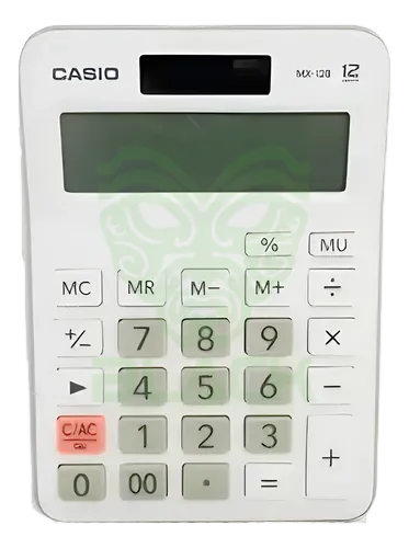 CALCULADORA CASIO (MX-12B-WE) 12 DIGITOS WHITE