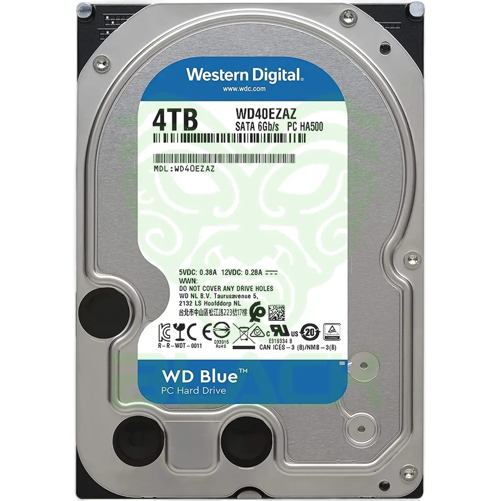 DISCO INTERNO HDD WESTERN DIGITAL BLUE 4TB 3.5" SATA 3.0 5400RPM