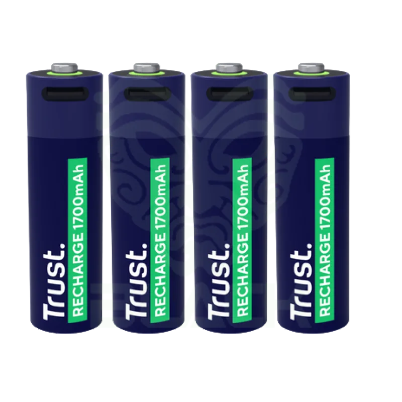 PILAS AA RECARGABLES USB-C TRUST X4