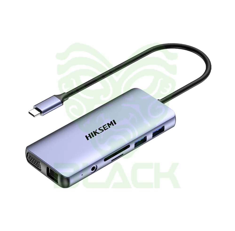 HUB HIKSEMI DS11 USB-C A USBX4 HDMIX1 RJ45X1 VGAX1