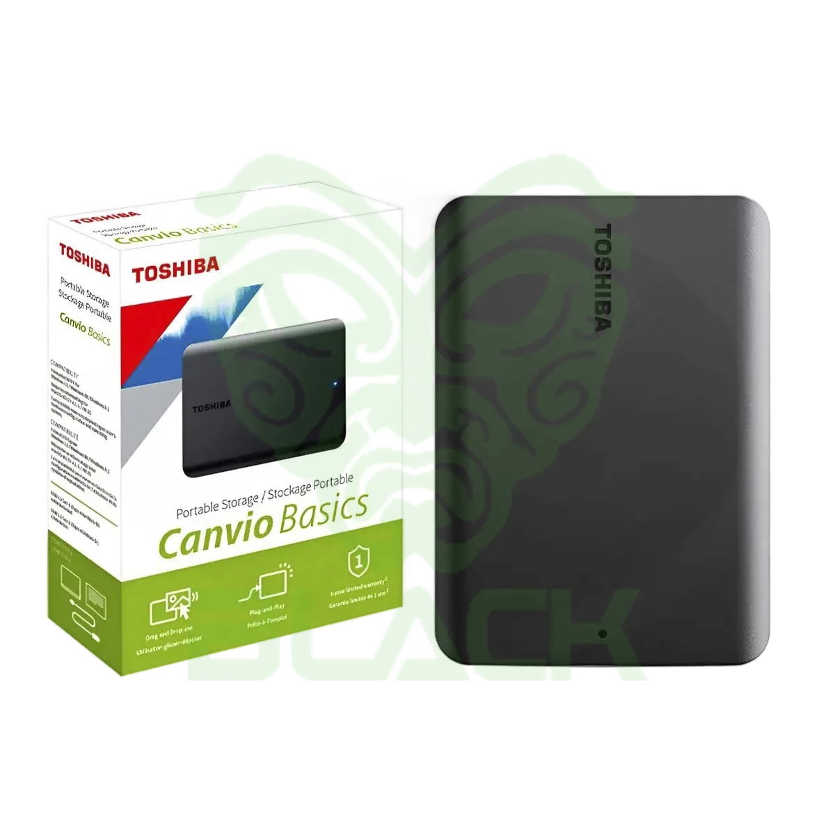 HD TOSHIBA EXTERNO 1TB CANVIO USB 3.0 BLACK