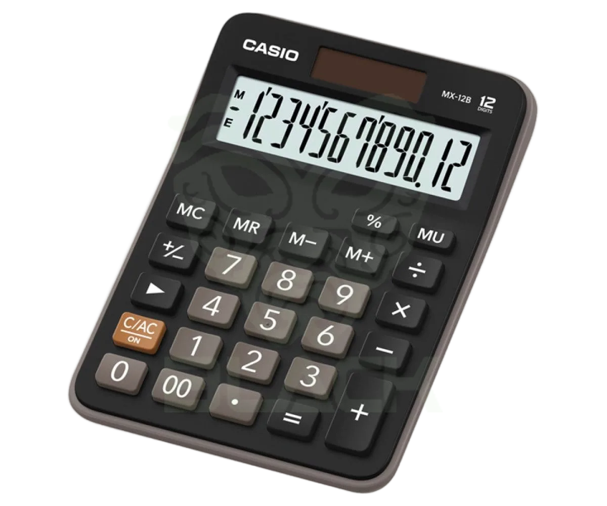 CALCULADORA CASIO (MX-12B) 12 DIGITOS BLACK