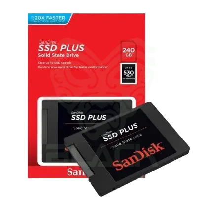 DISCO SOLIDO SSD SANDISK PLUS 240GB SATA III NEGRO SDSSDA-240G-G26