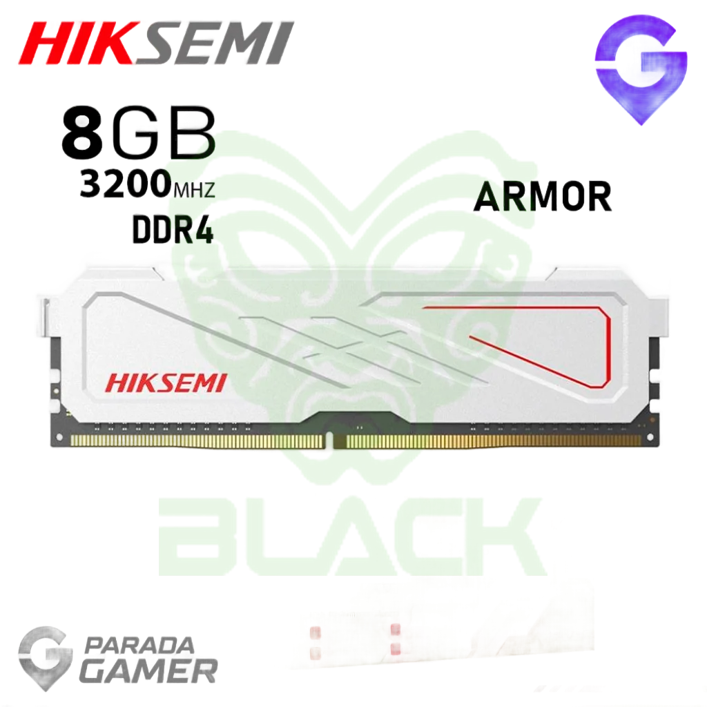 MEMORIA RAM HIKSEMI 8GB UDIMM DDR4 3200 MHZ LINEA ARMOR COLOR WHITE