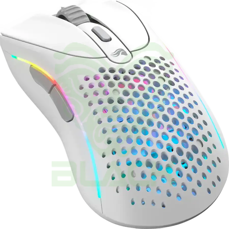 MOUSE GLORIOUS MODEL D 2 WIRELESS 2.4GHZ BLUETOOTH 5.2 MATTE WHITE RGB 26K DPI 66GR 110HS