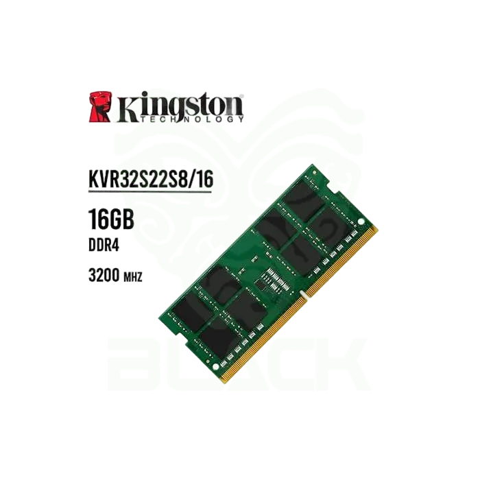 MEMORIA KINGSTON DDR4 16GB 3200MHZ SODIMM KVR32S22S8/16