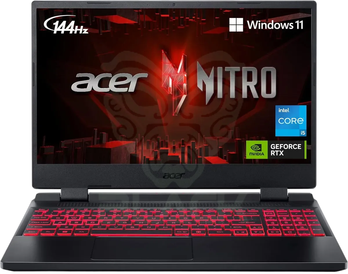 NOTEBOOK ACER NITRO V 15 15.6" AMD RYZEN 5 7535HS 8GB SSD 512GB RTX 3050 WIN11 BLACK + MOUSE CORSAIR M75 LAUNCH EDITION Y MOUSE PAD CORSAIR XL