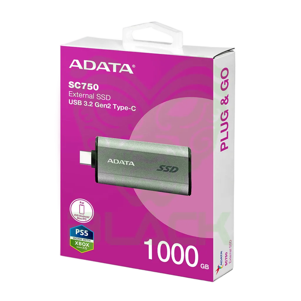 DISCO EXTERNO SSD 500GB ADATA SC750 USB-C 3.2