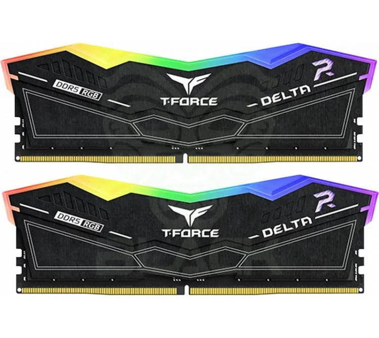MEMORIA TEAM DDR5 32GB (2X16GB) 7200MHZ T-FORCE DELTA RGB BLACK CL34 INTEL XMP 3.0