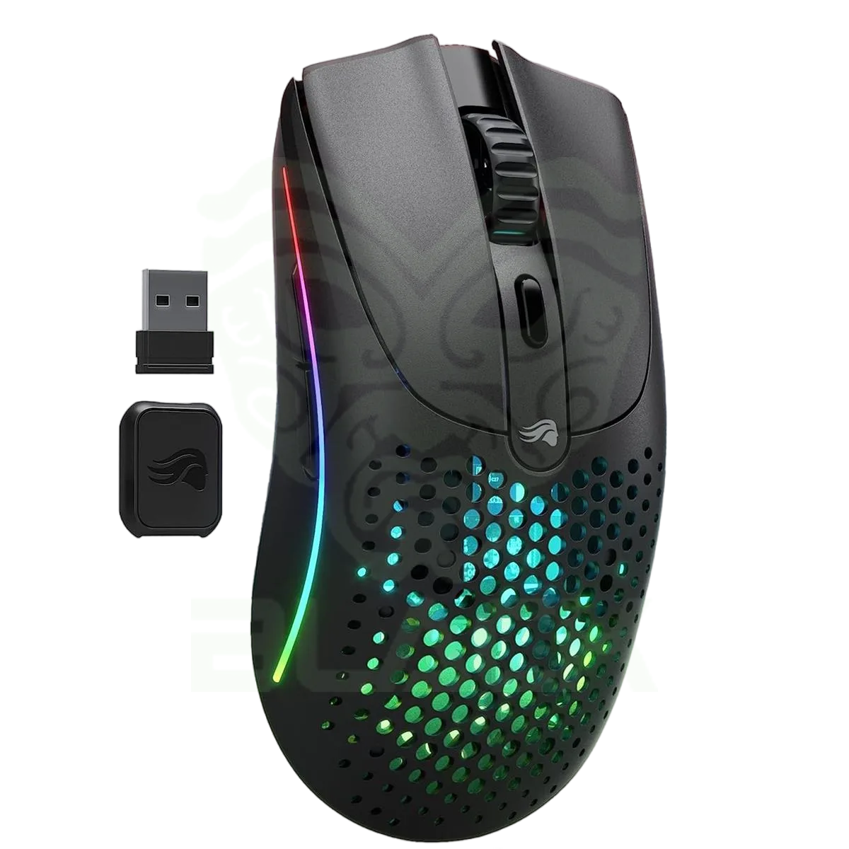 MOUSE GLORIOUS MODEL O 2 WIRELESS 2.4GHZ BLUETOOTH 5.2 MATTE BLACK 26K DPI RGB 68GR 110HS
