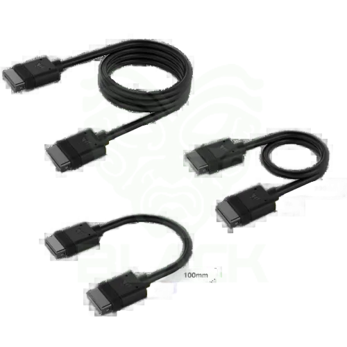 CABLE CORSAIR ICUE LINK KIT X5 CONECTOR DERECHO NEGRO