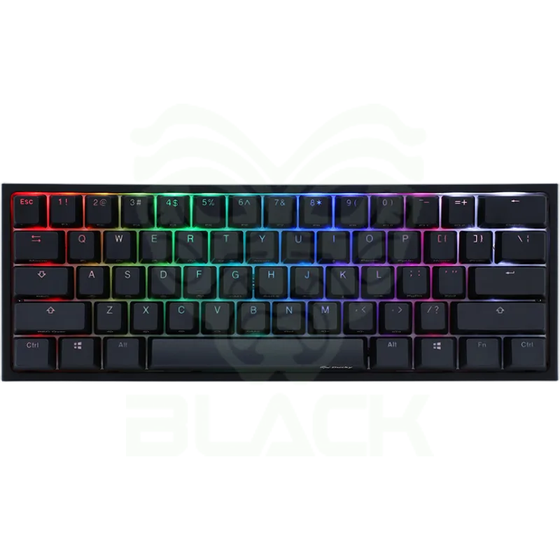 TECLADO GAMER DUCKY ONE 2 MINI RGB WHITE RGB KAILH BOX SILENT RED SWICHT DOUBLE-SHOT PBT MECANICO