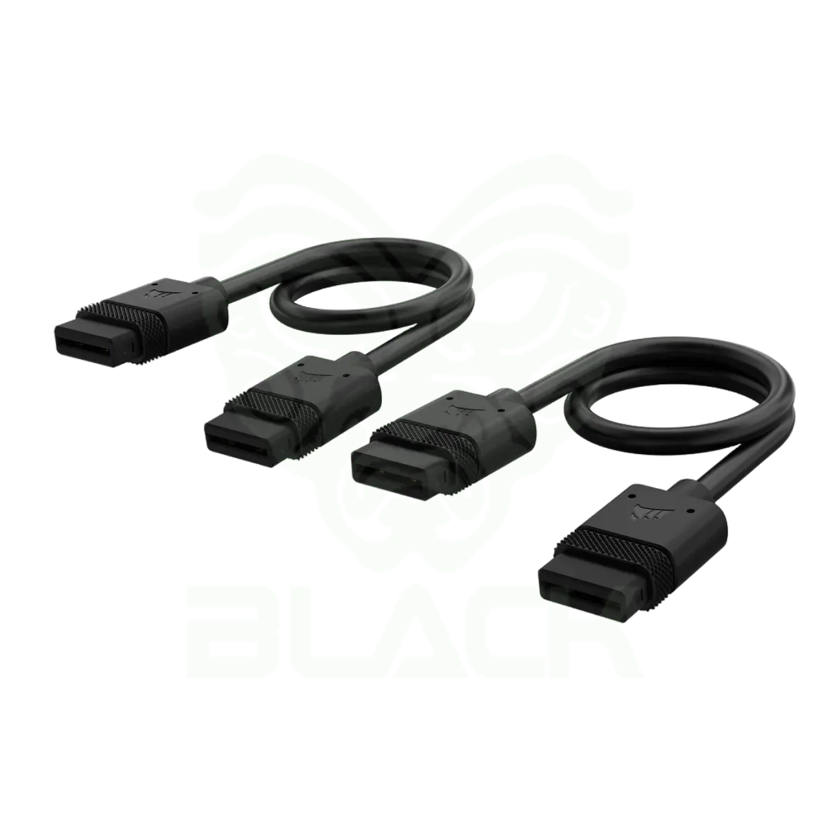 CABLE CORSAIR ICUE LINK 2X 200MM CON CONECTOR 90° NEGRO