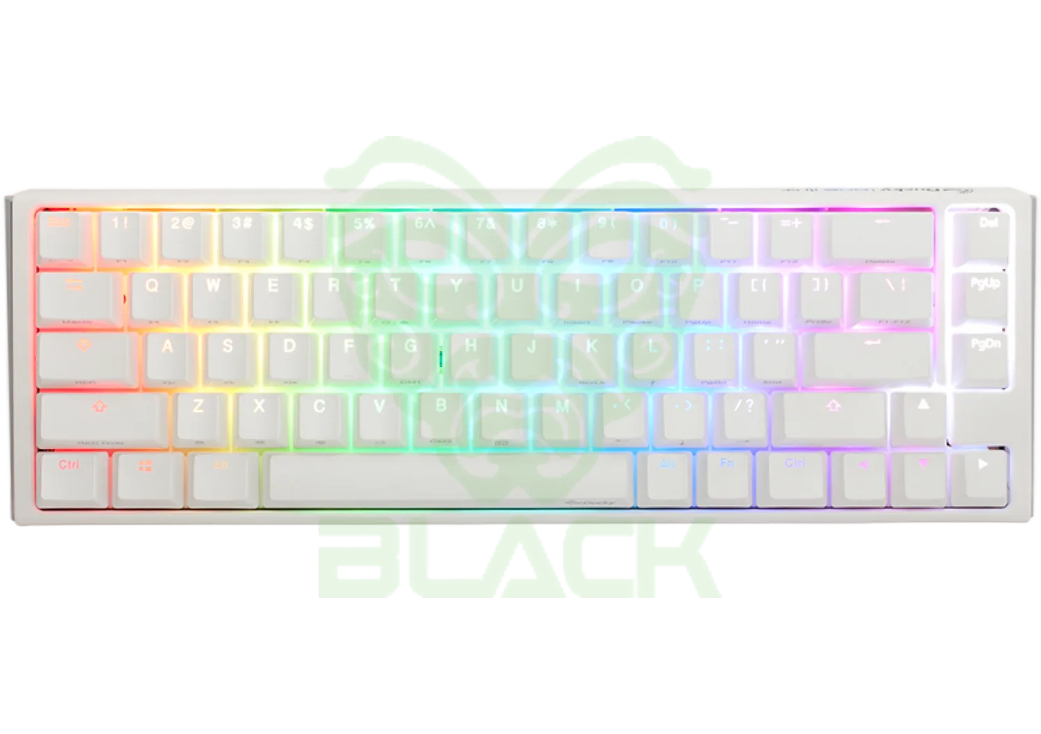 TECLADO MECANICO DUCKY ONE 3 SF TECLAS BLANCASINTERRUPTOR NEGRO INGLES PBT DOBLE DISPARO SIN COSTURAS ESTUCHE SUPERIOR BLANCO ESTUCHE INFERIOR BLANCO
