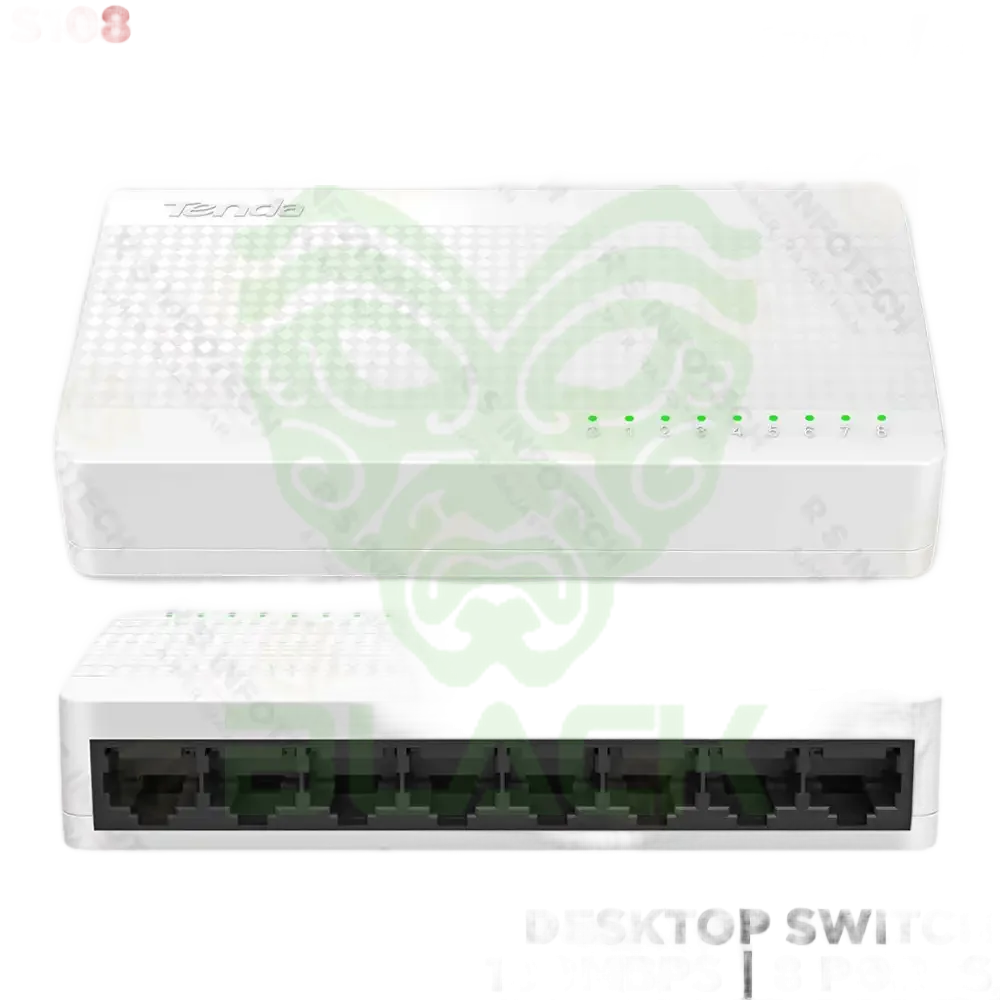 SWITCH 8 PUERTOS TENDA S108 10/100MBPS FAST ETHERNET