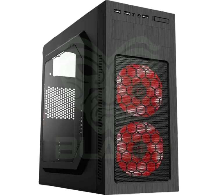 GABINETE MAGNUM TECH 435R 2X120MM FRGB FANS VIDRIO TEMPLADO
