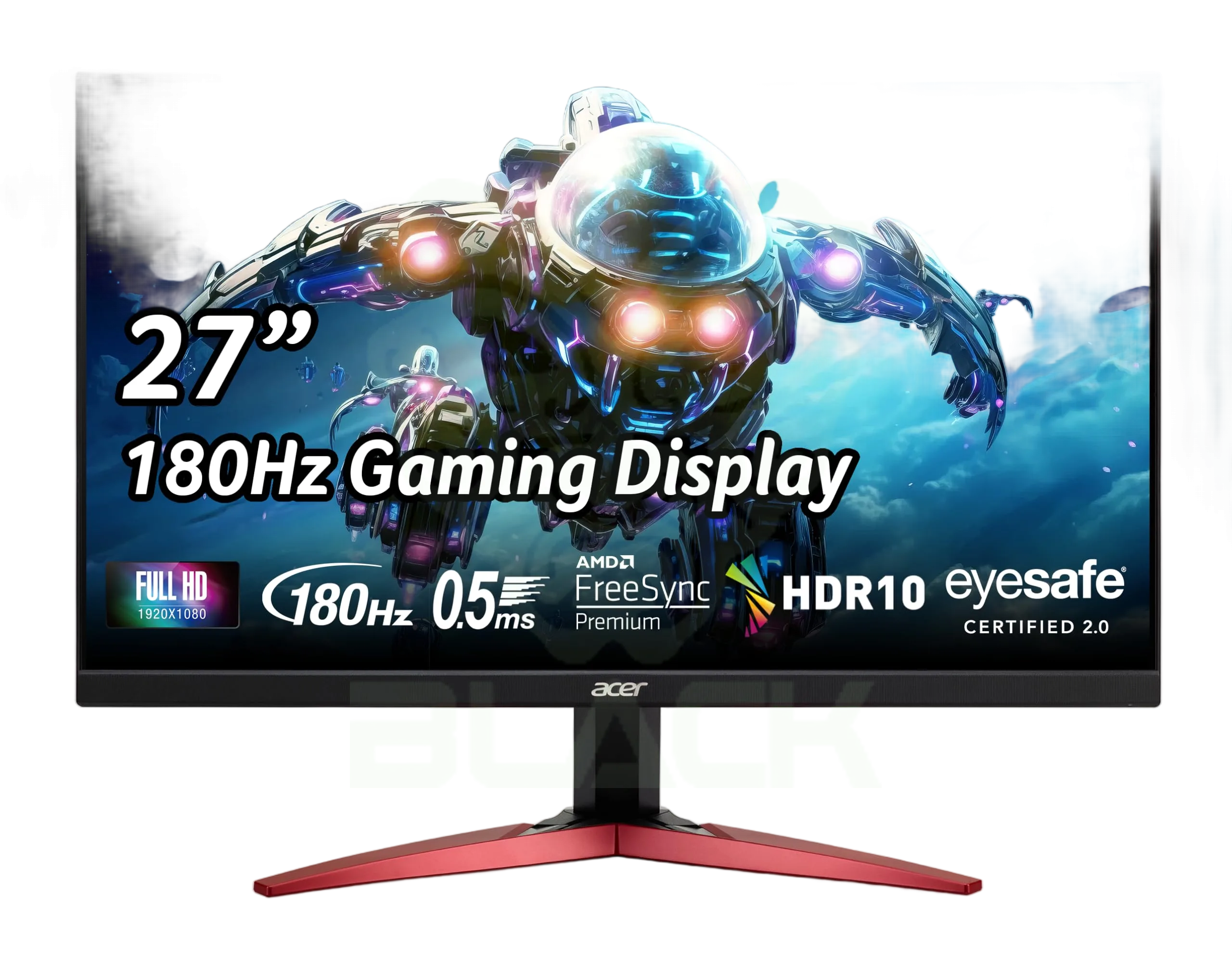 MONITOR GAMER ACER NITRO 27" KG271 M3 FHD IPS 180HZ 0.5MS AMD FREESYNC PREMIUM