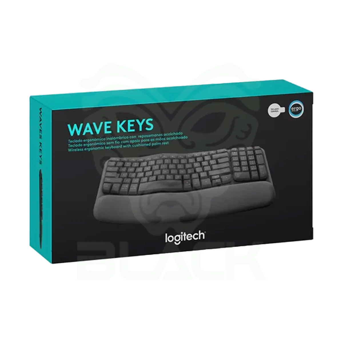 TECLADO INALÁMBRICO LOGITECH ERGONÓMICO WAVE KEYS GRAPHITE
