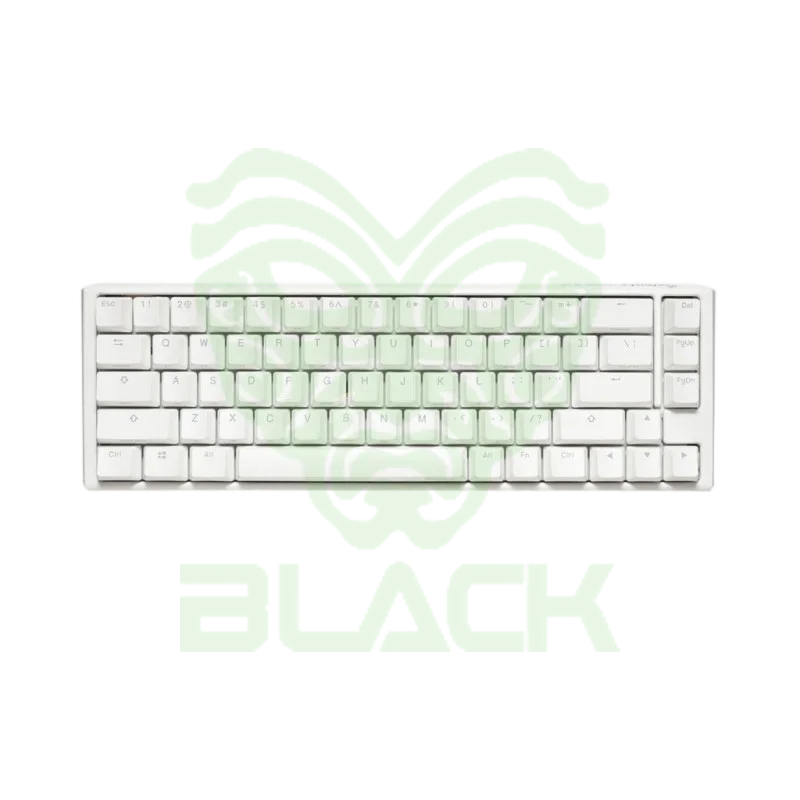 TECLADO MECANICO DUCKY ONE 3 SF TECLAS BLANCAS INTERRUPTOR MARRON INGLES PBT DOBLE DISPARO SIN COSTURAS