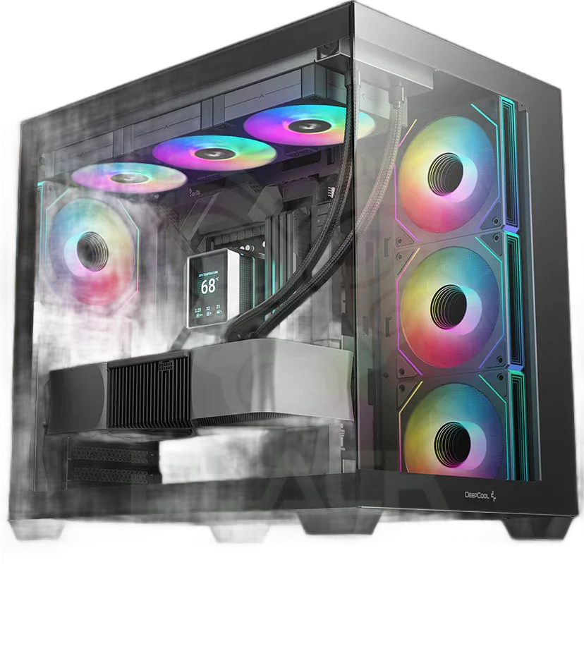 GABINETE DEEPCOOL CC550 4F ARGB 4X120MM ARGB FANS VIDRIO TEMPLADO
