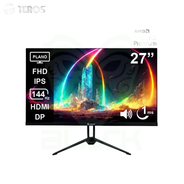 MONITOR TEROS TE-2714S GAMING 27" PLANO IPS FHD (1920 X 1080) 144HZ 1MS FICHA USA