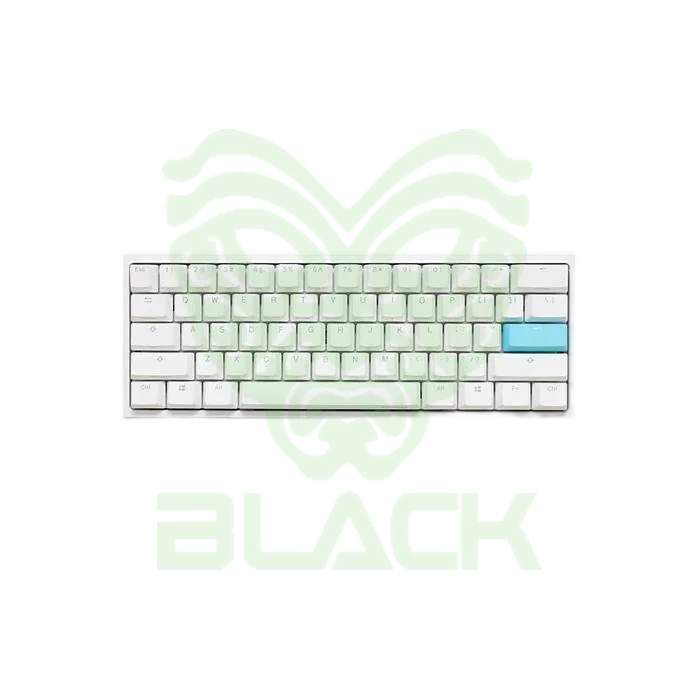 TECLADO GAMER DUCKY ONE 2 MINI PURE WHITE BLANCO RGB CHERRY BLUE RGB DOUBLE SHOT PBT MECANICO