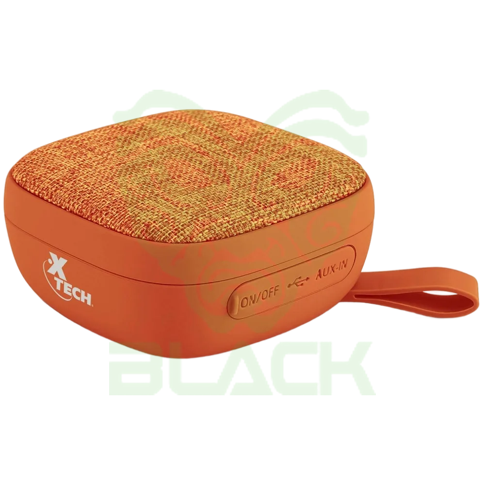 PARLANTE MINI X-TECH PORTATIL NARANJA C/BLUETOOTH