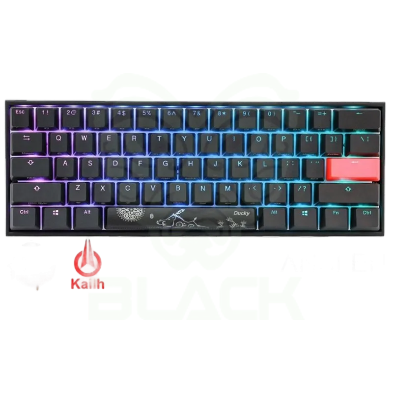 TECLADO GAMER DUCKY MECHA MINI V2 RGB KAILH BOX WHITE PBT DOUBLE-SHOT