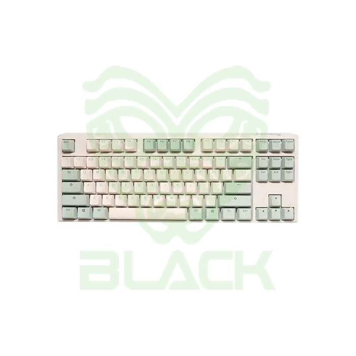 TECLADO MECANICO DUCKY ONE 3 MATCHA TKL HOTSWAP DOUBLE SHOT PBT QUACK CHERRY MX SILENT RED
