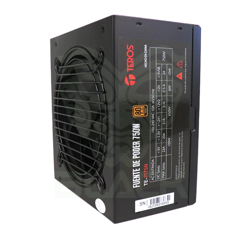 FUENTE TEROS TE-7175W 750W 80 PLUS GOLD ATX FULL MODULAR
