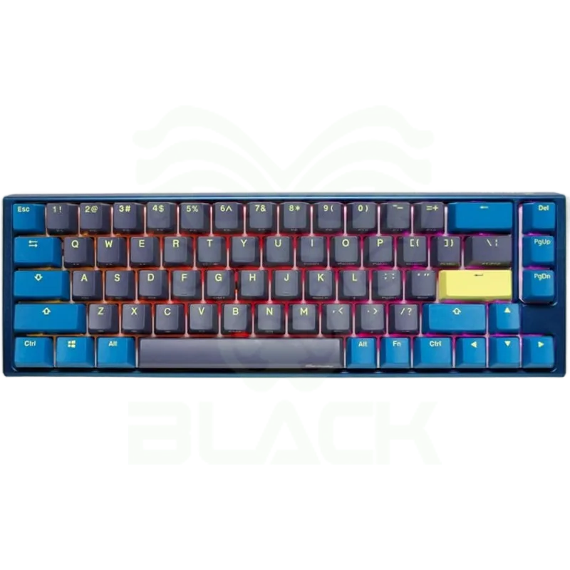 TECLADO MECANICO DUCKY ONE 3 DAYBREAK SF TECLAS AZULESVELOCIDAD INTERRUPTOR PLATEADO INGLES PBT DOBLE DISPARO SIN COSTURAS ESTUCHE SUPERIOR AZUL ESTUC