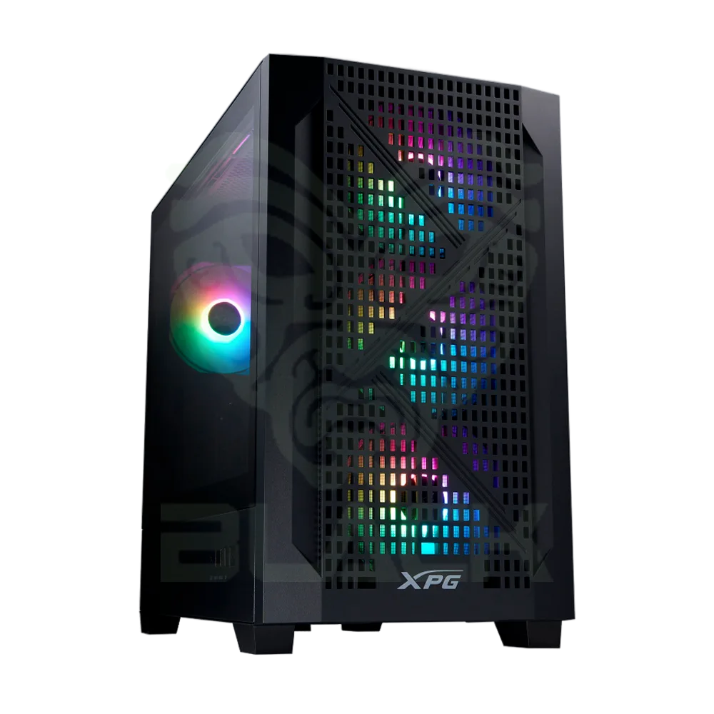 GABINETE XPG LANDER300 NEGRO CON ARGB Y VIDRIO TEMPLADO SOPORTE MICRO-ATX Y MINI-ITX