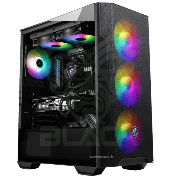 GABINETE MSI MAG FORGE M100A ACRILICO MID-TOWER FAN RGB X4