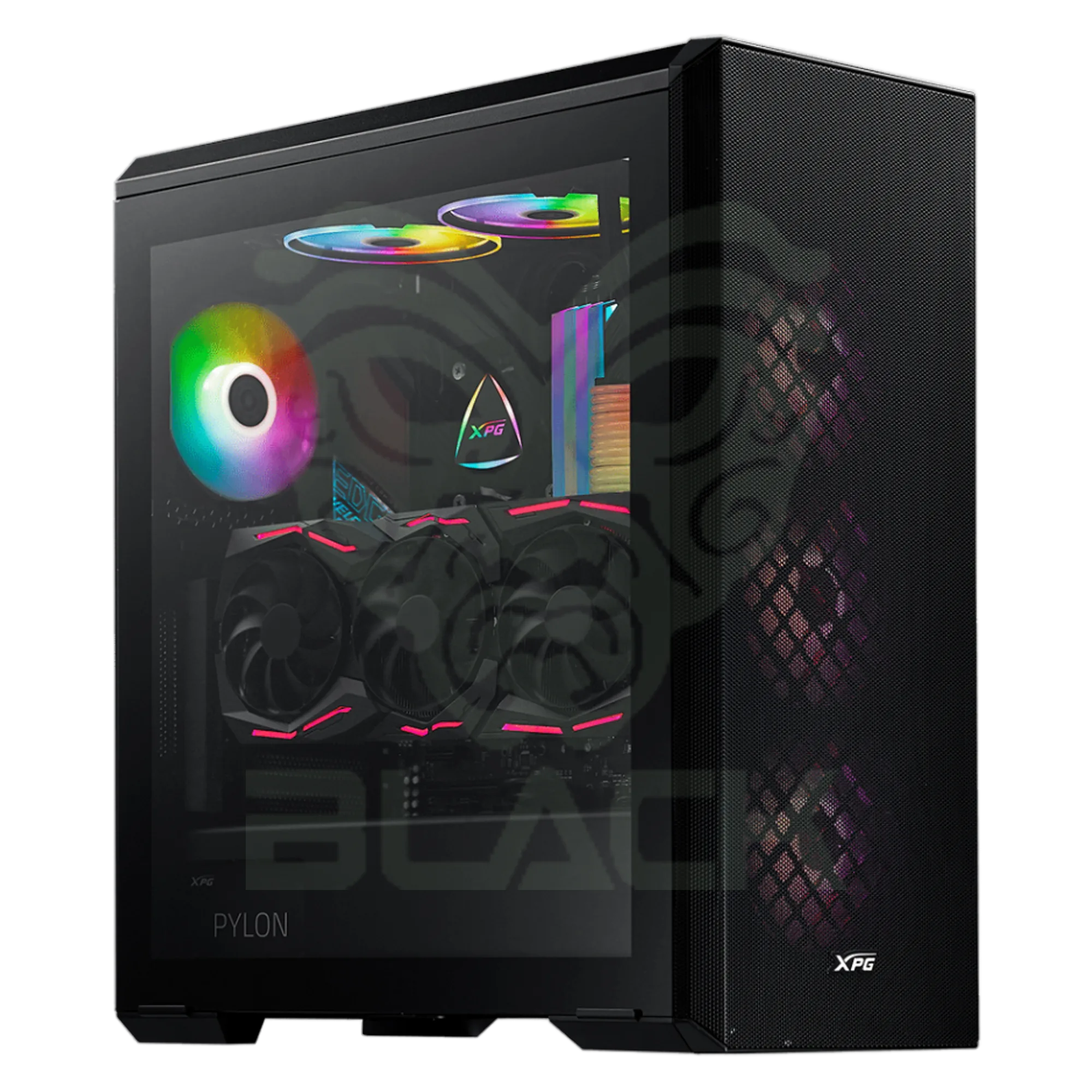 GABINETE XPG DEFENDER NEGRO E-ATX CON VIDRIO TEMPLADO
