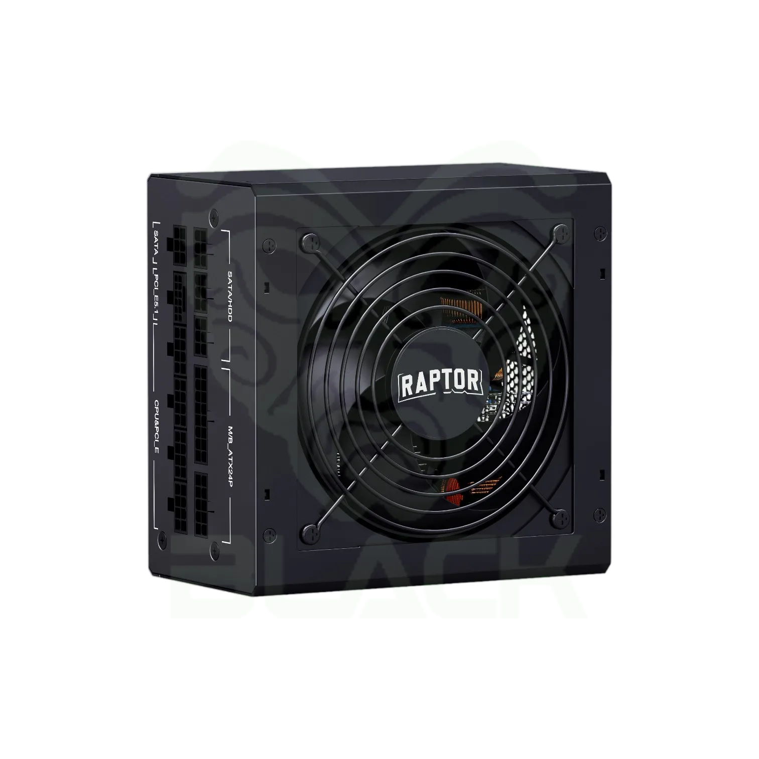 FUENTE RAPTOR VOLT 800W 80 PLUS GOLD FULL MODULAR PCIE 5.1 NEGRA