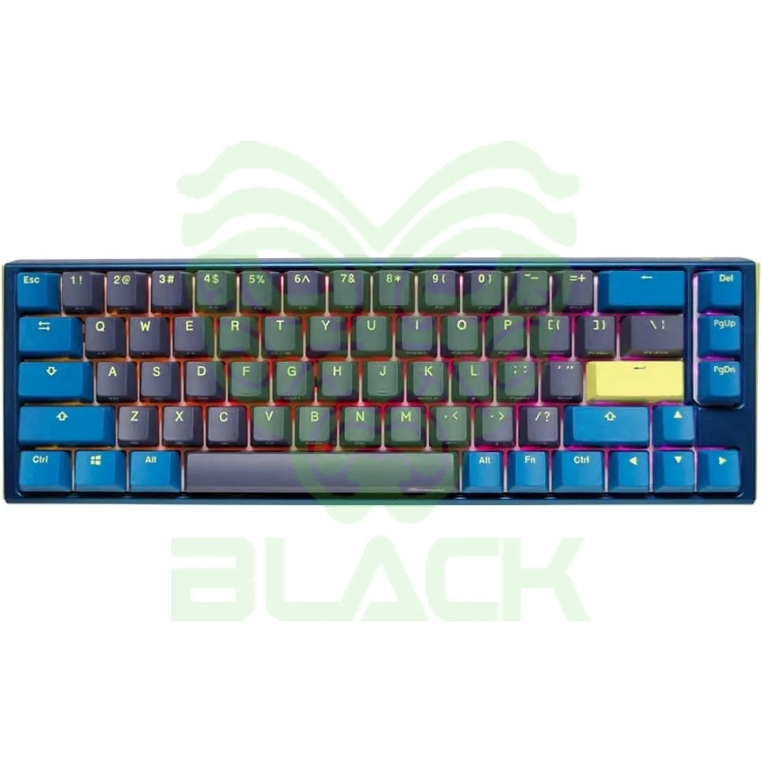 TECLADO MECANICO DUCKY ONE 3 DAYBREAK SF TECLAS AZULESINTERRUPTOR AZUL INGLES PBT DOBLE DISPARO CONTINUO TECLAS AZULES CAJA SUPERIOR AZUL CAJA INFERIO