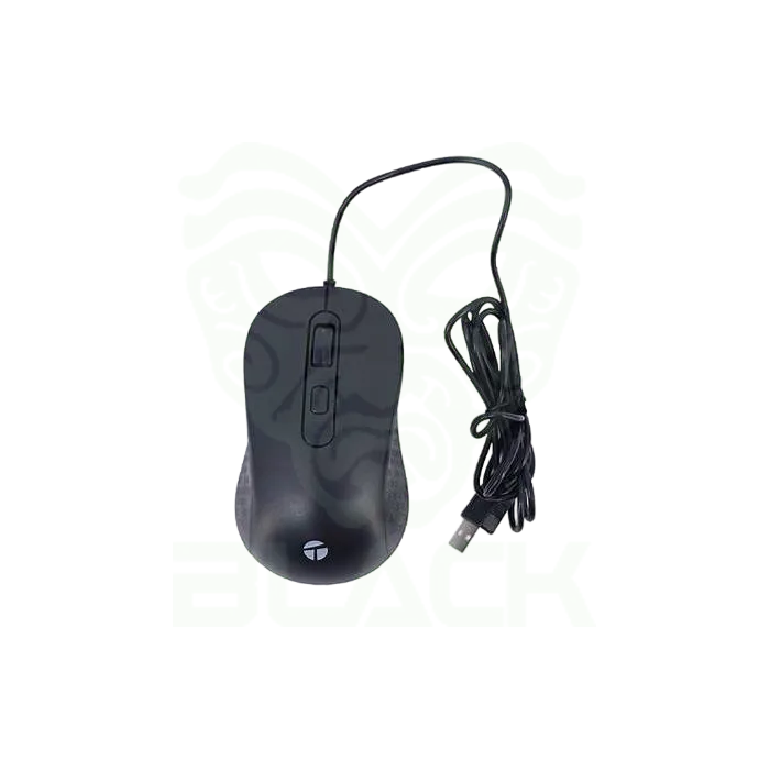 MOUSE TEROS TE-1229S C/CABLE BLACK