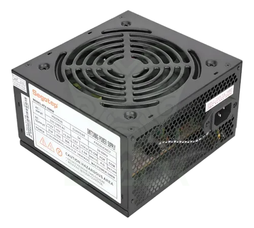 FUENTE SEGOTEP 500W ATX CABLES LARGOS 23A COOLER 120MM NEGRO