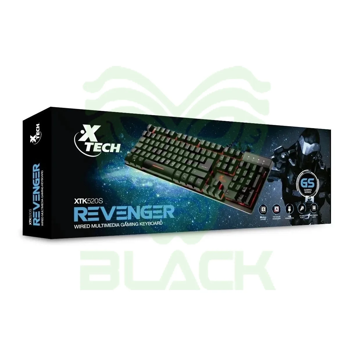 TECLADO GAMING REVENGER C/LED USB XTK-520S