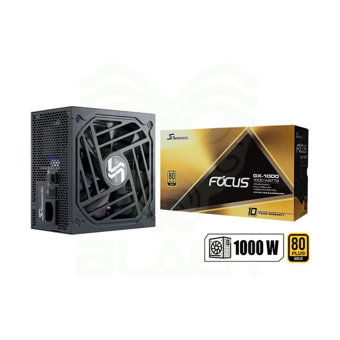 FUENTE SEASONIC 1000W 80 PLUS GOLD FOCUS GX WHITE ATX 3.1 PCIE 5.1 SRP-FGX102
